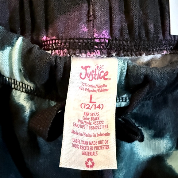 Justice Vibrant Tie-Dye Leggings - Picture 7 of 7